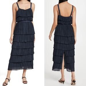 CINQ À SEPT Square Neckline Long Dress Size: S US 4 Women's Elaine Dress $495